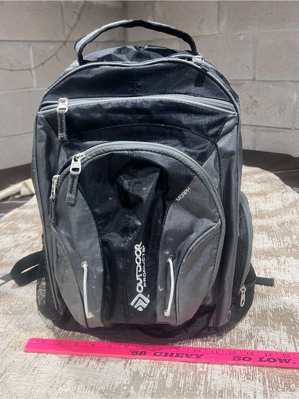 Black and Gray Everyday Backpack - Padded, Multi-Compartment Carry